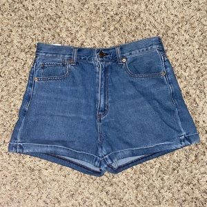 AE high waisted mom shorts